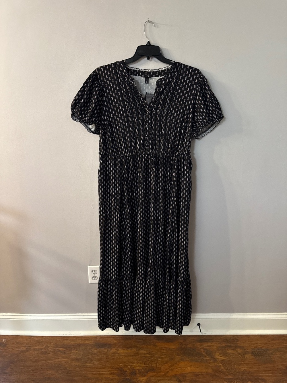 Torrid Maxi Stretch Challis Pintuck Tiered Dress - size 2